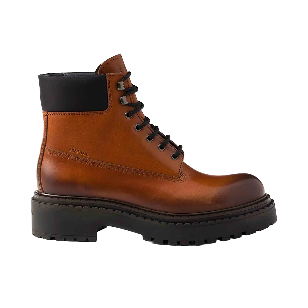 PRADA Leather Boots "Brown"