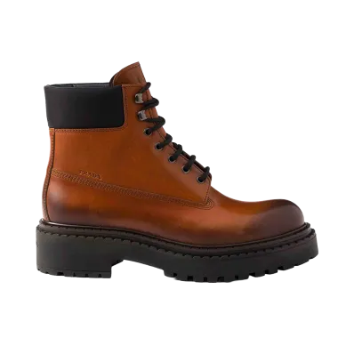 PRADA Leather Boots "Brown"