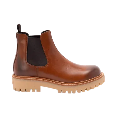 PRADA Leather Chelsea Boots "Brown"