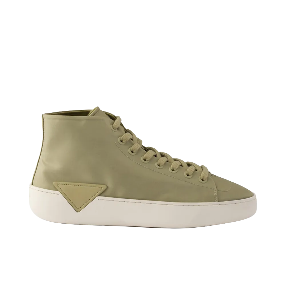 PRADA Re-Nylon High-Top Sneakers "Olive"