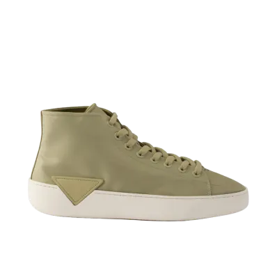 PRADA Re-Nylon High-Top Sneakers "Olive"