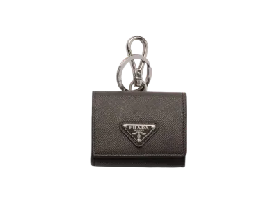 PRADA Saffiano Leather Earphone Case "Gray"