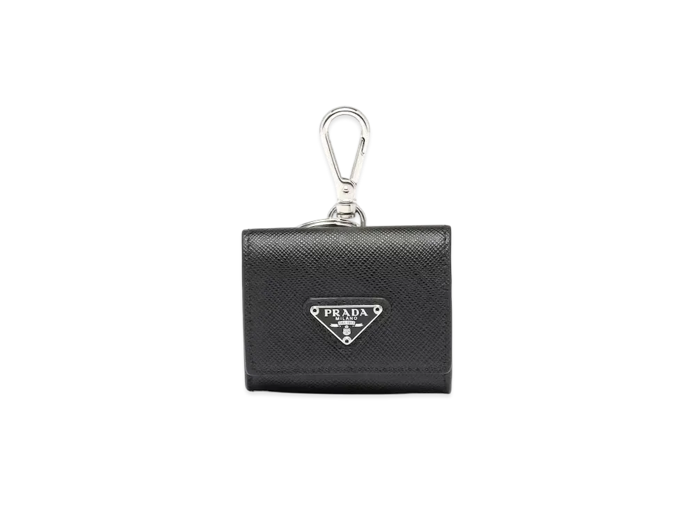 PRADA Saffiano Leather Headphone Case "Black"