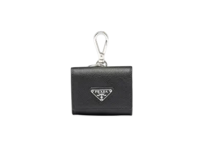 PRADA Saffiano Leather Headphone Case "Black"