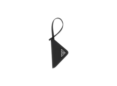PRADA Leather Name Tag "Black"