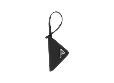 PRADA Leather Name Tag "Black"