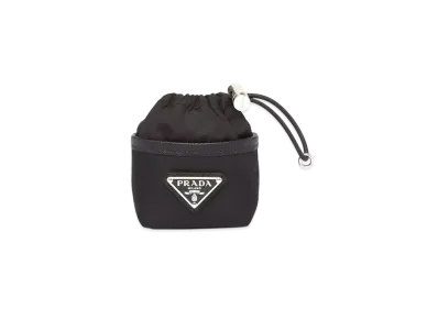 PRADA Re-Nylon Mini Pouch Bag Charm "Black"