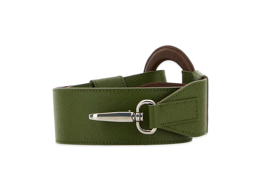 PRADA Leather Shoulder Strap "Green"