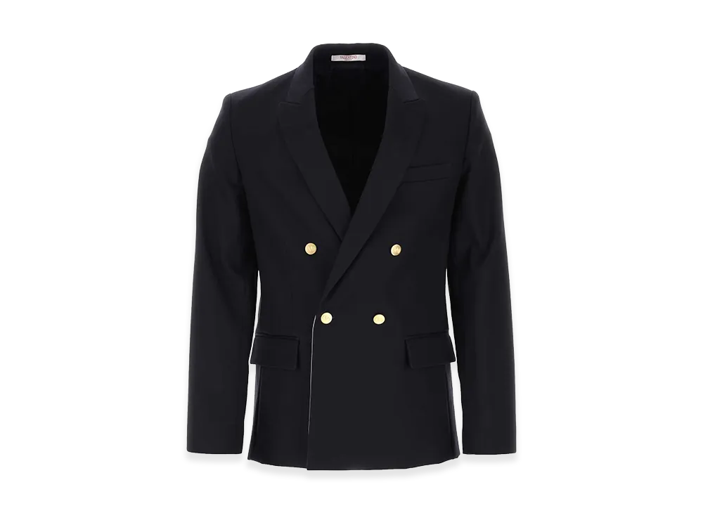 Valentino Cotton Blazer "Navy Blue"
