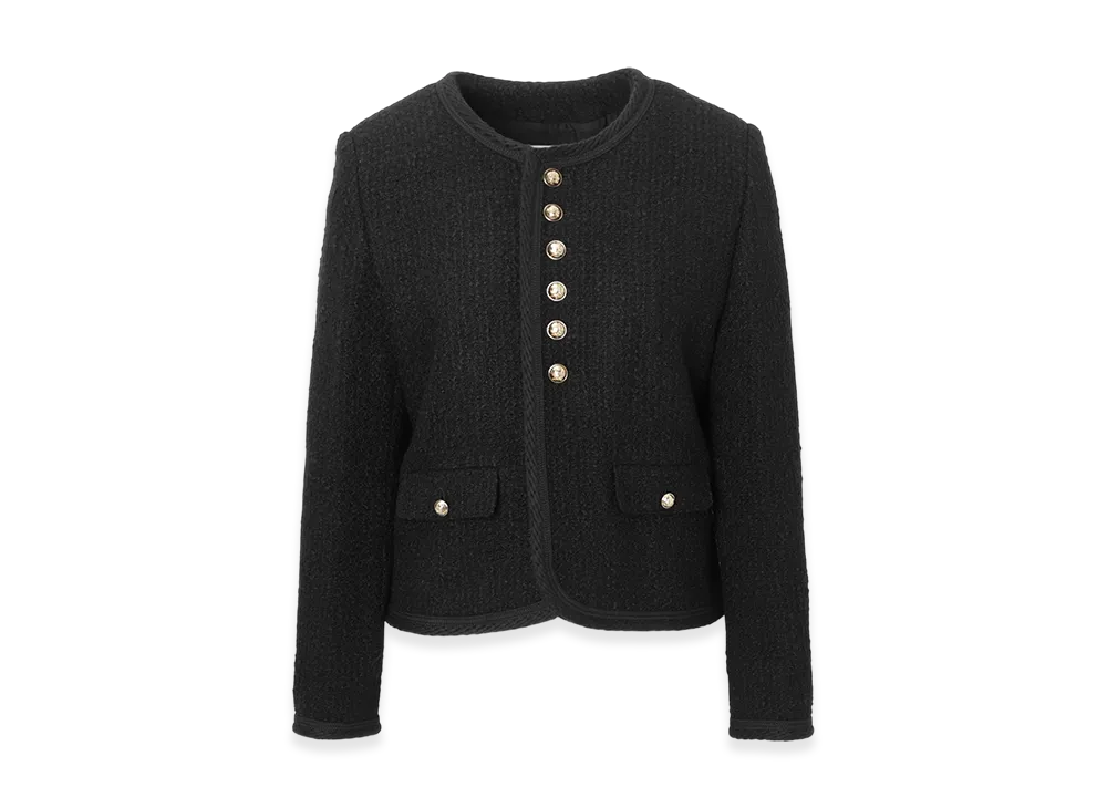 CELINE Tweed Jacket "Black"