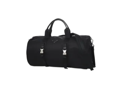 PRADA Re-Nylon x Saffiano Leather Duffle Bag "Nero"
