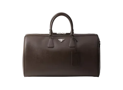 PRADA Saffiano Leather Duffle Bag "Dark Green"