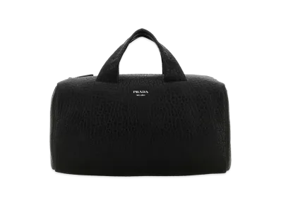 PRADA Nappa Leather Travel Bag "Black"