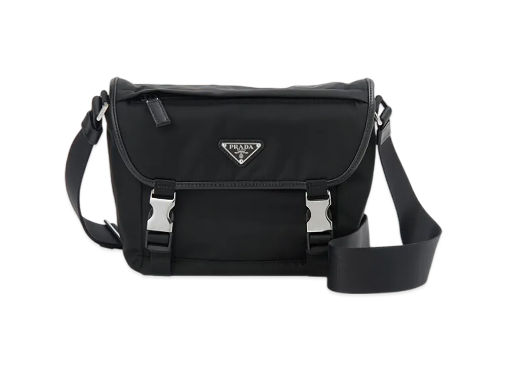 プラダ ショルダーバッグ メンズ ナイロンサフィアーノレザー "ブラック" 2VD0662DMGF0002OOM