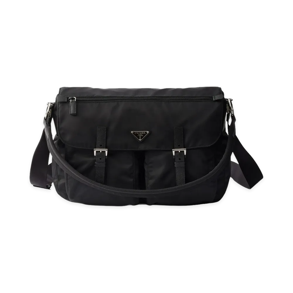 PRADA Borsa Tracolla In Re-Nylon "Black"