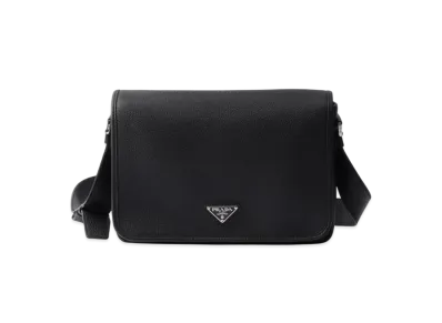 PRADA Leather Shoulder Bag "Black"