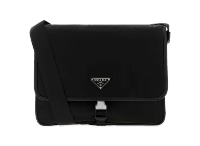 PRADA Canvas Shoulder Bag "Black"