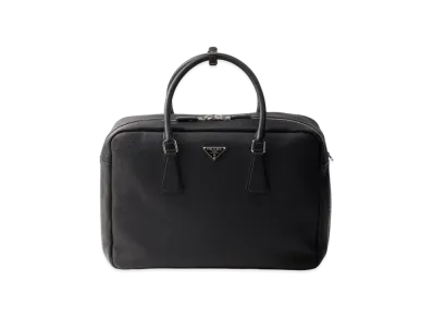 PRADA Leather Work Bag "Black"