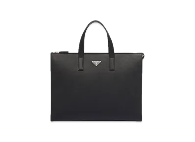 PRADA Saffiano Leather Tote Bag "Black"