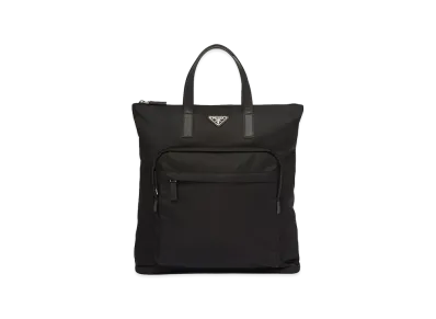 PRADA Re-Nylon And Saffiano Backpack Shopping Bag "Black"