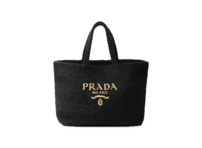 PRADA Crochet Tote Bag "Black"