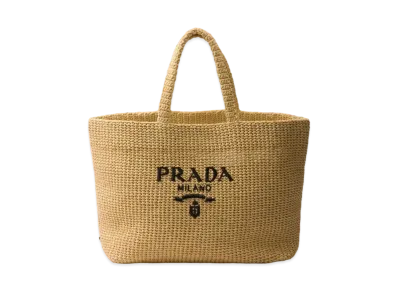 PRADA Crochet Tote Bag "Natural"
