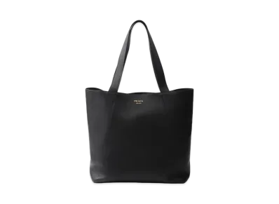PRADA Leather Tote Bag "Black"