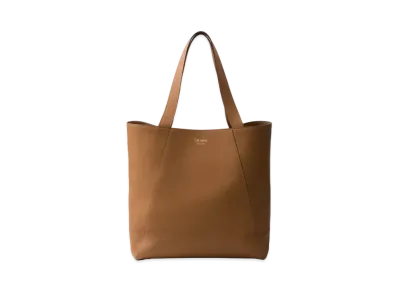 PRADA Leather Tote Bag "Camel"