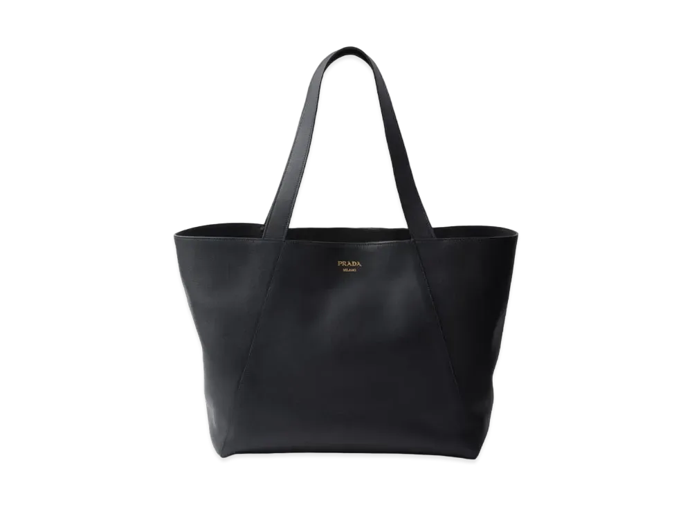 PRADA Leather Tote Bag "Black"