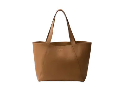 PRADA Leather Tote Bag "Camel"