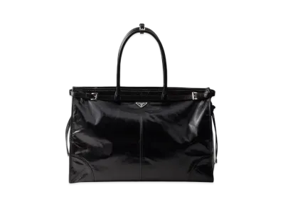 PRADA Leather Tote Bag "Black"