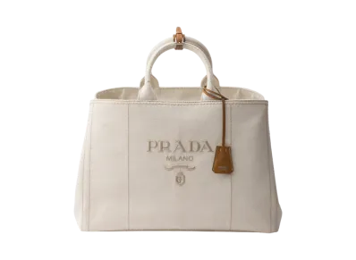 PRADA Linen Blend Tote Bag "Natural"