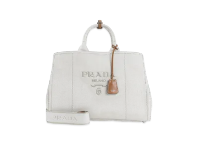 PRADA Extra Large ' Jardinière' Shopping Bag "Beige"