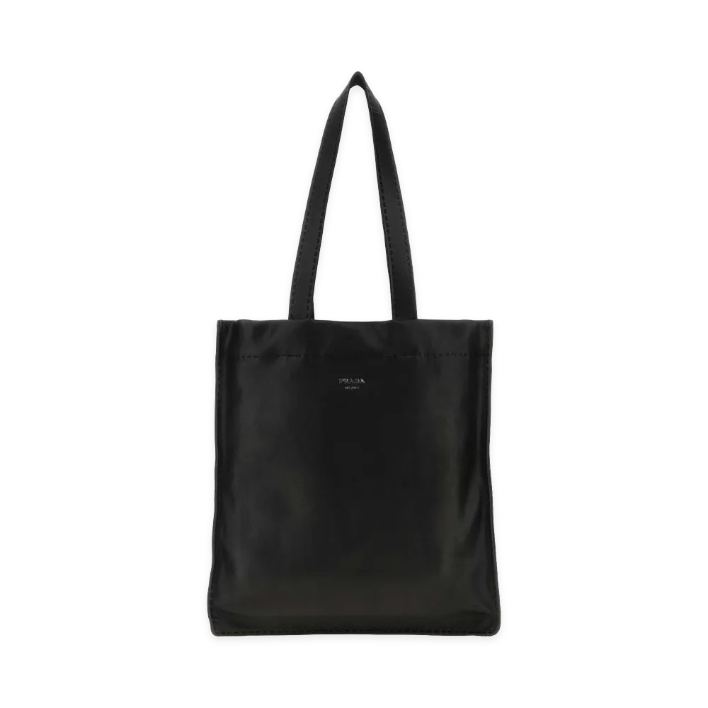 PRADA Nappa Leather Shopping Bag "Black"