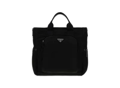 PRADA Fabric Shopping Bag "Black"