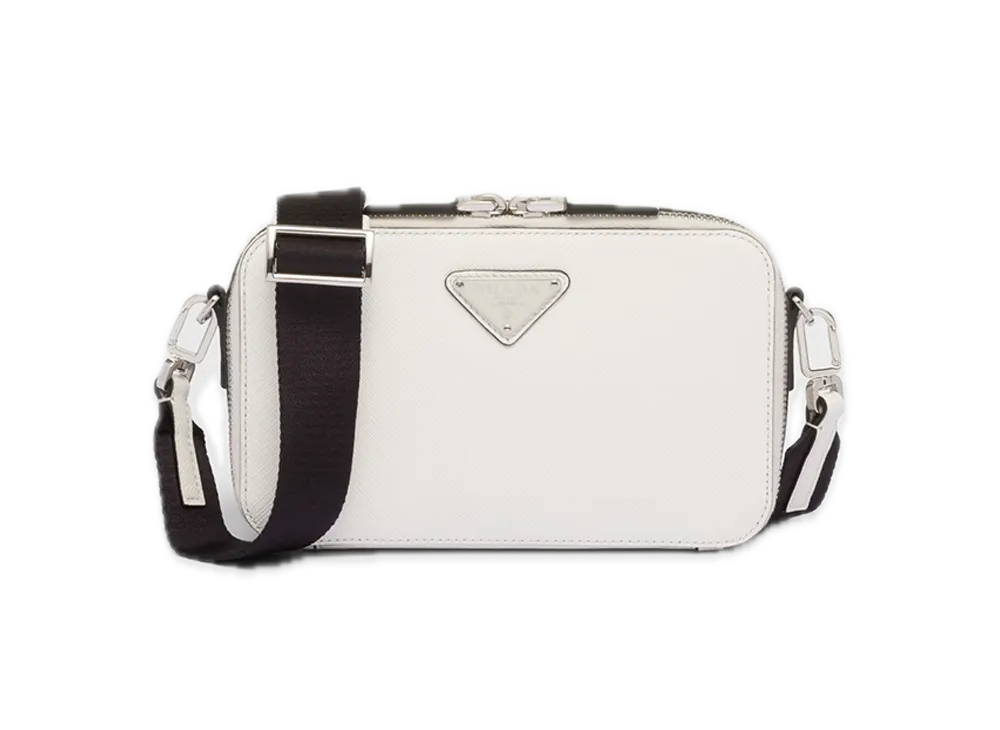 PRADA Brique Saffiano Leather Bag "White"
