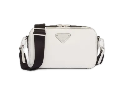 PRADA Brique Saffiano Leather Bag "White"