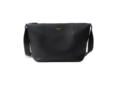 PRADA Leather Crossbody Bag "Black"