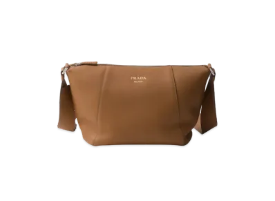 PRADA Leather Shoulder Bag "Camel"
