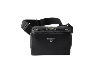 PRADA Leather Shoulder Bag "Black"