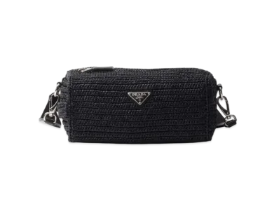 PRADA Crochet Shoulder Bag "Black"