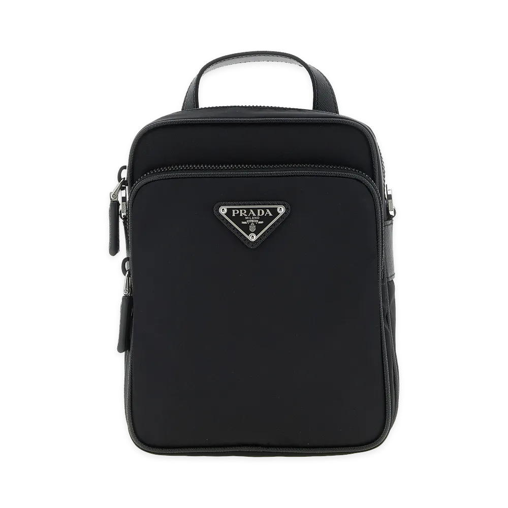 PRADA Re-Nylon Crossbody Bag "Black"