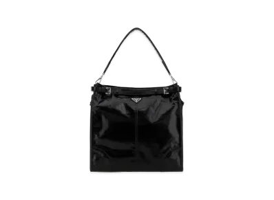 PRADA Leather Bonnie Shopping Bag "Black"