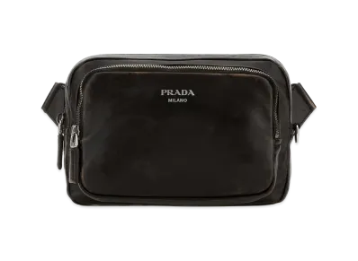 PRADA Nappa Leather Crossbody Bag "Brown"