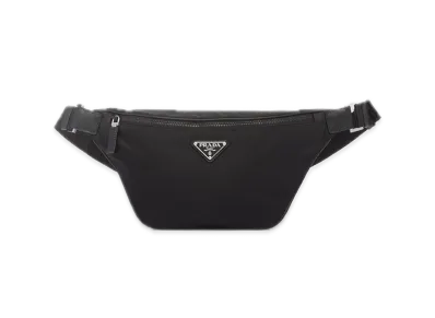 PRADA Re-Nylon x Saffiano Leather Belt Bag "Black"
