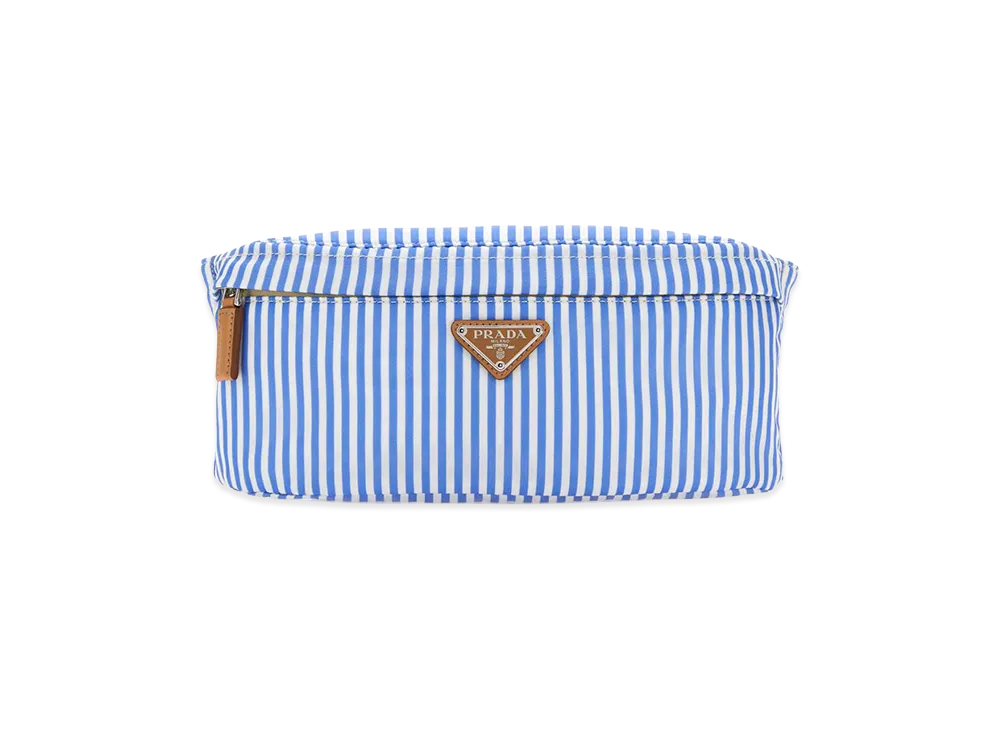 PRADA Printed Re-Nylon Belt Bag "Blue"