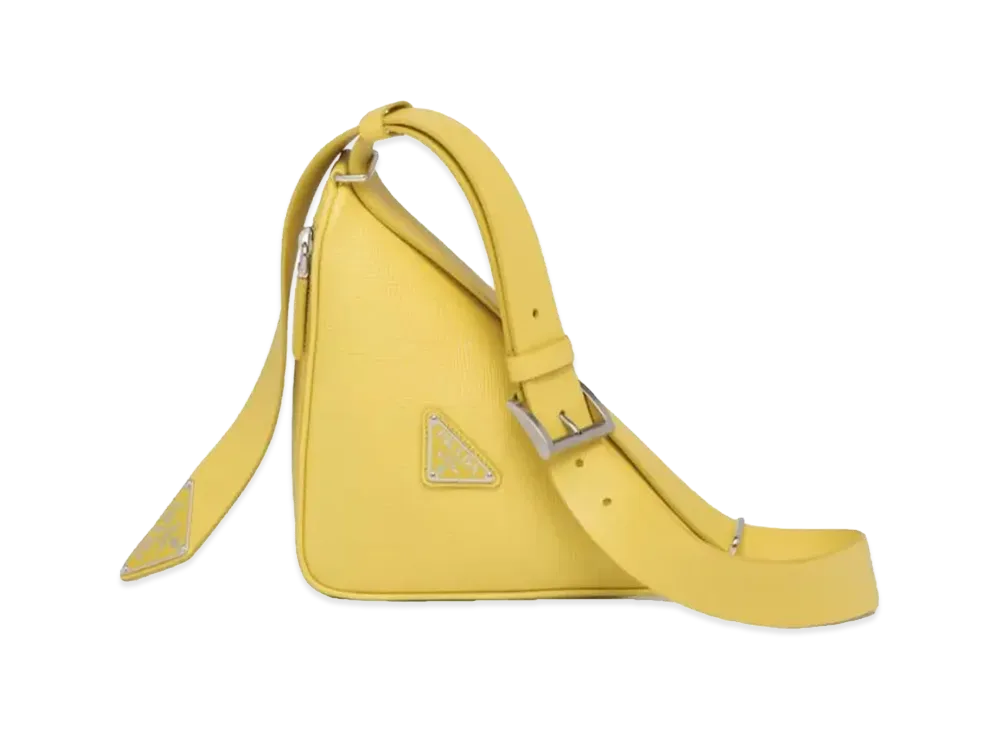 PRADA Leather Belt Bag "Yellow"