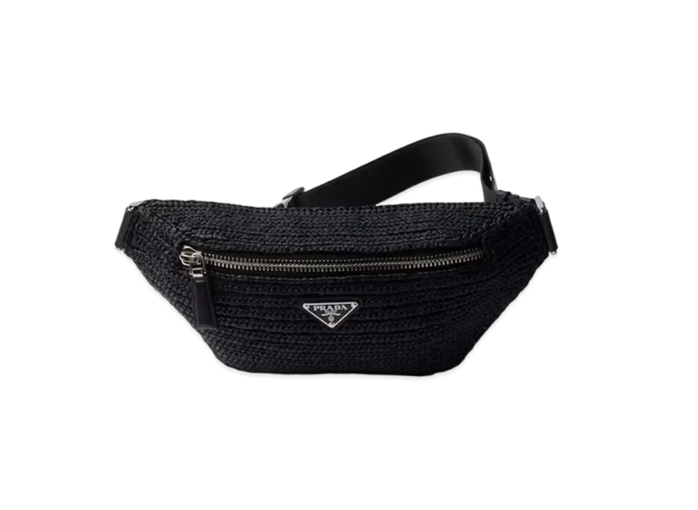 PRADA Crochet Belt Bag "Black"