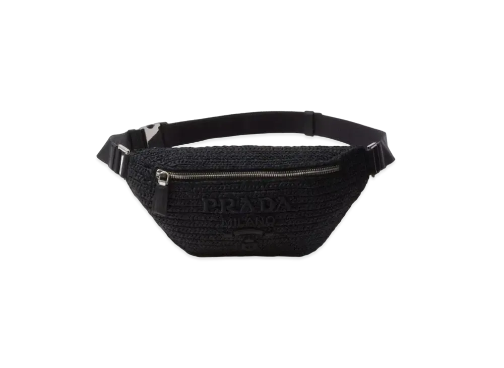 PRADA Crochet Belt Bag "Black"
