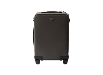 PRADA Saffiano Leather Trolley "Bamboo/Beige"